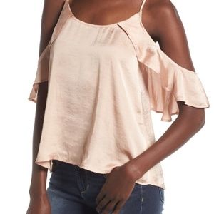 🌼🌼 BP Pale Pink Drape Ruffle Camisole